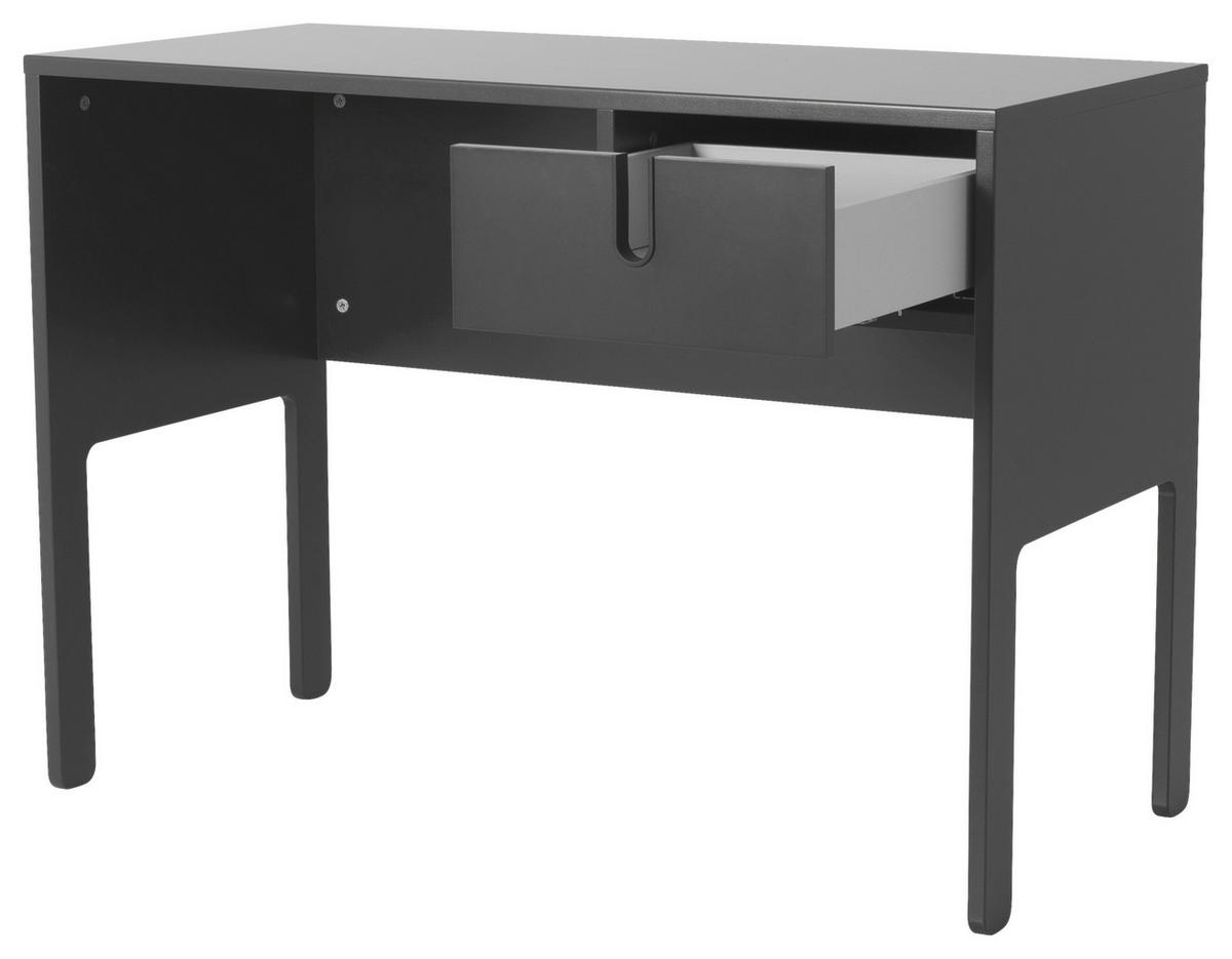 PSACÍ STŮL, šedá, 105/50/75 cm - šedá/černá, Design, kompozitní dřevo/plast (105/50/75cm)