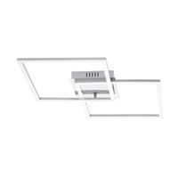 DECKENLEUCHTE 28 W    66,5/41,5/6 cm  - Weiss/Nickelfarben, Basics, Kunststoff/Metall (66,5/41,5/6cm) - Eglo