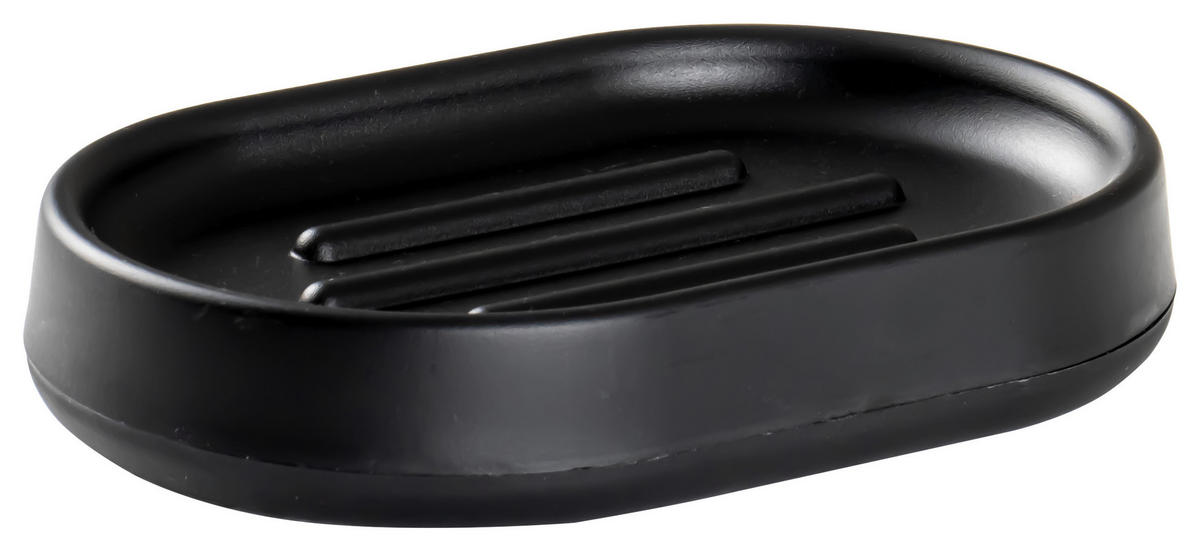 SEIFENSCHALE Kunststoff  - Schwarz, Basics, Kunststoff (8,8/2,6/13,3cm) - Sadena
