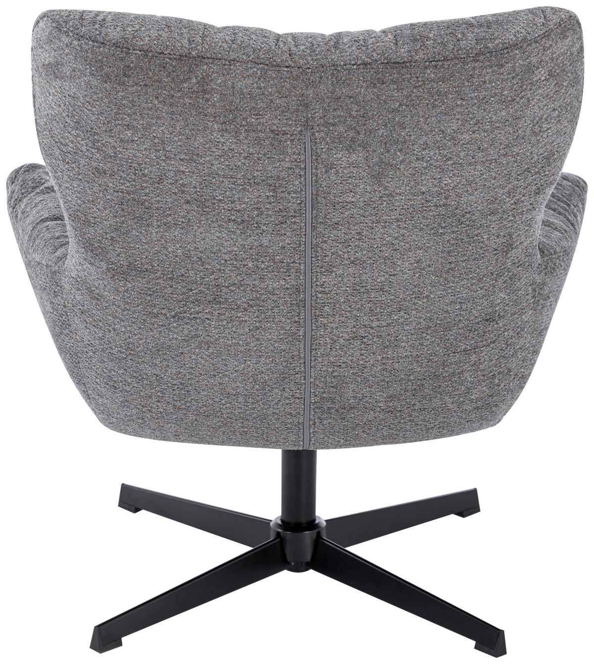 SESSEL Bouclé Grau    - Schwarz/Grau, Design, Textil/Metall (83/88/80cm) - Carryhome