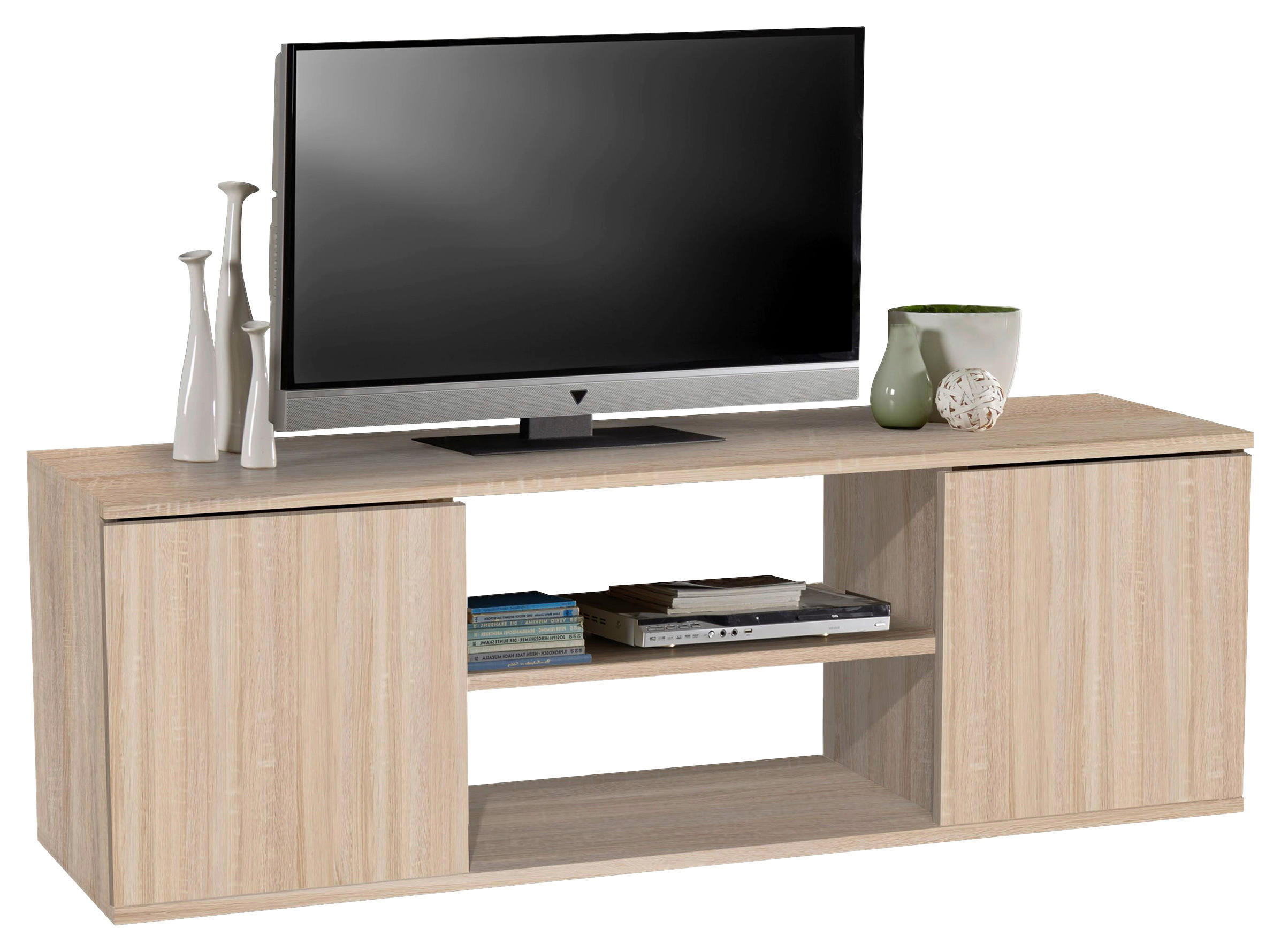 TV-ELEMENT hrast sonoma  - hrast sonoma, Moderno, leseni material (120/40/34cm) - Carryhome