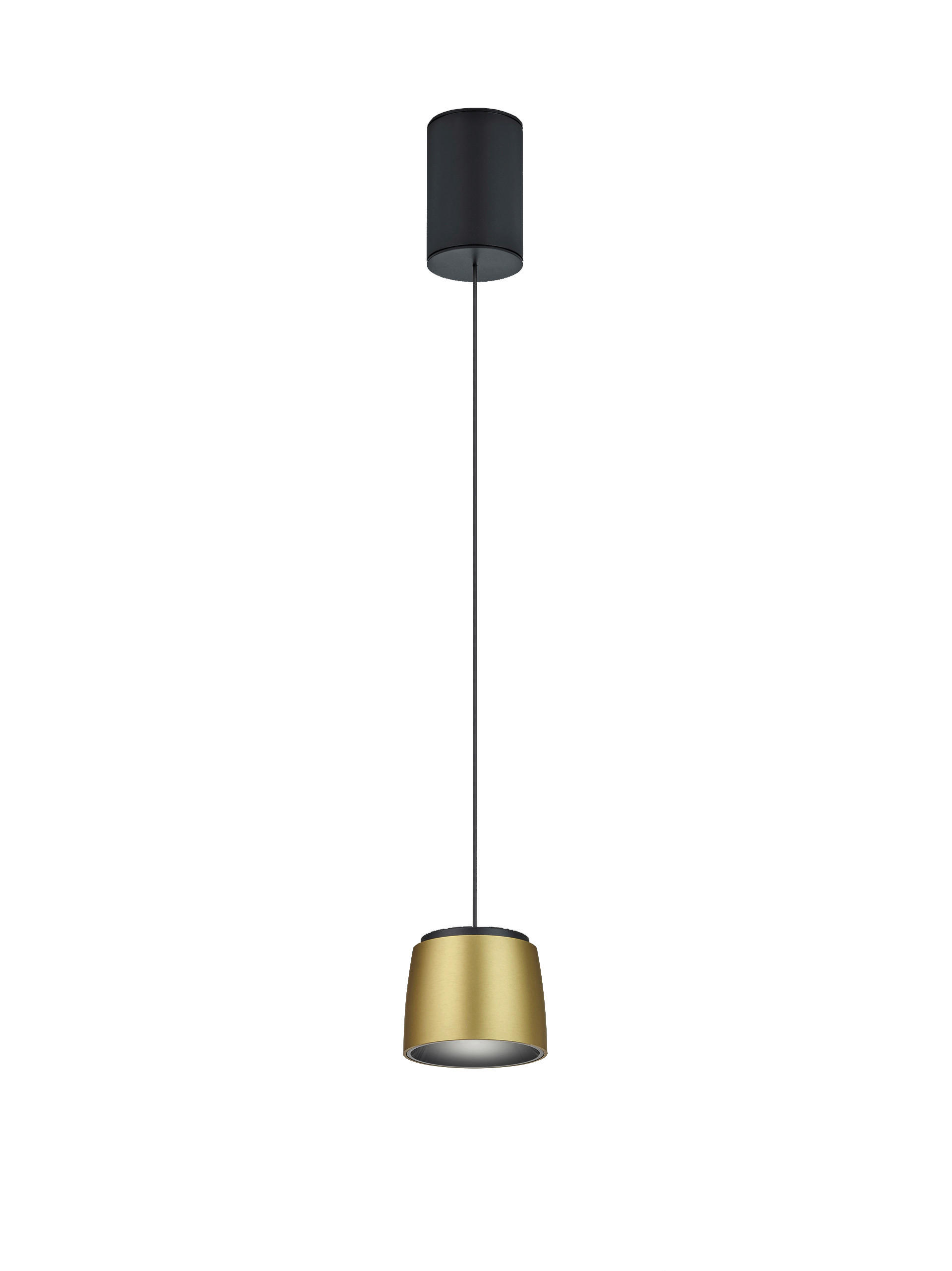 LED-HÄNGELEUCHTE 9,5/165,5 cm   - Goldfarben/Schwarz, Design, Metall (9,5/165,5cm) - Helestra