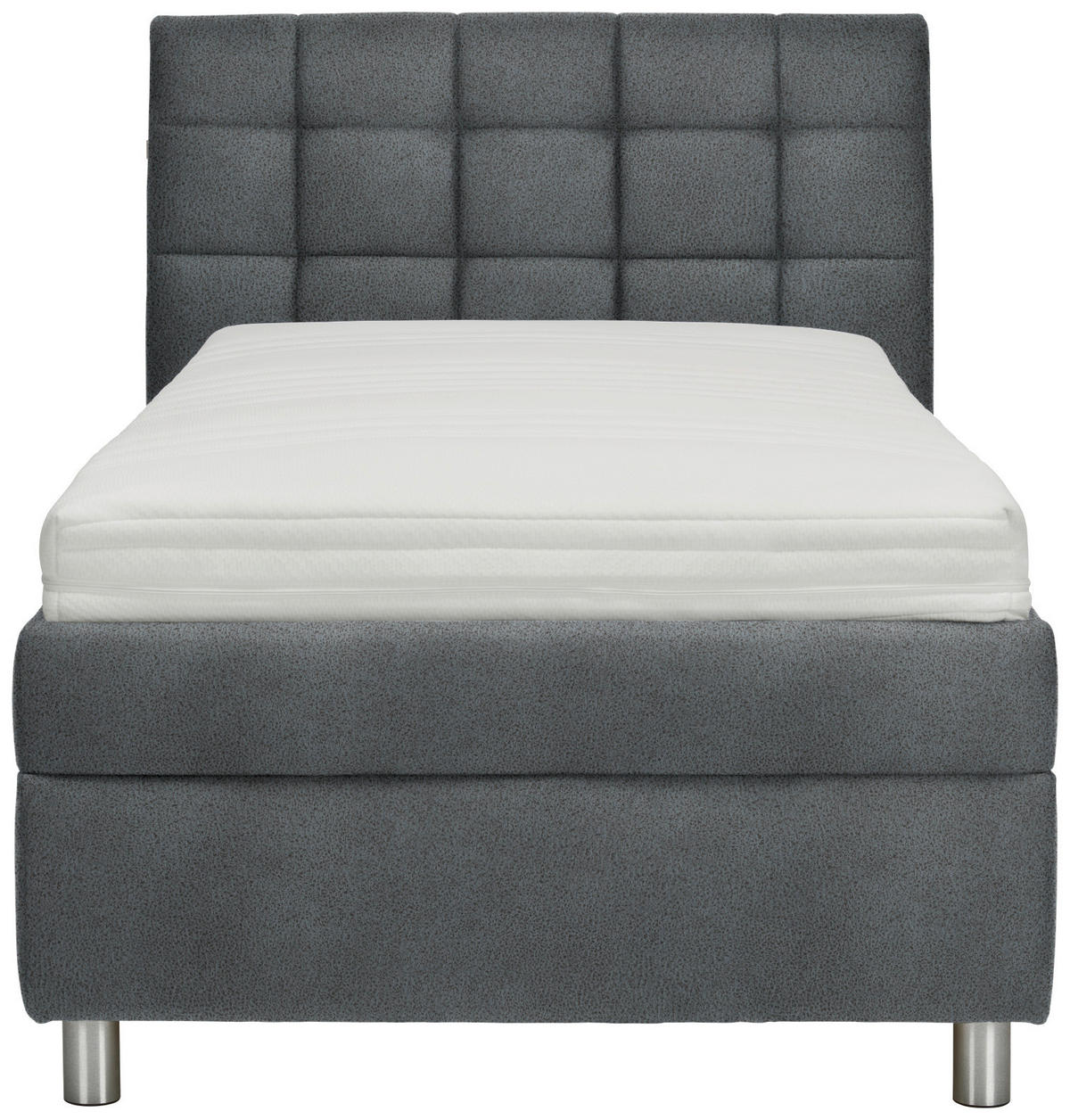 POLSTERBETT 100/200 cm  in Dunkelgrau  - Weiss/Dunkelgrau, Konventionell, Holz/Textil (100/200cm) - Esposa