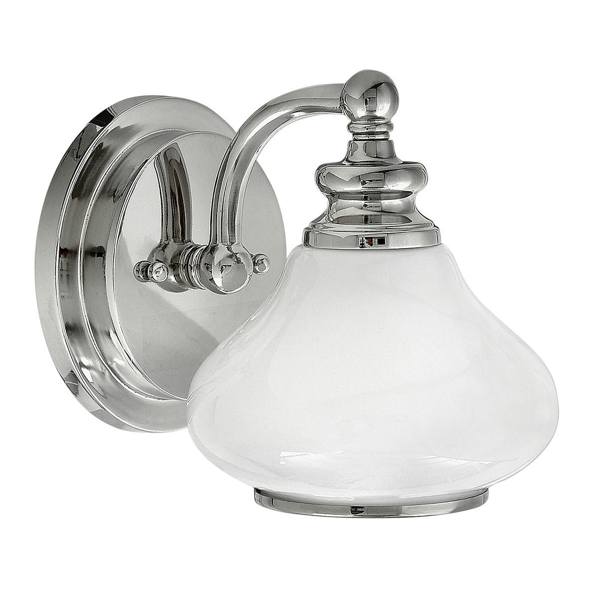 BADEZIMMER-WANDLEUCHTE - Chromfarben, Design, Glas/Metall (16/19.1/20.6cm) - Elstead Lighting