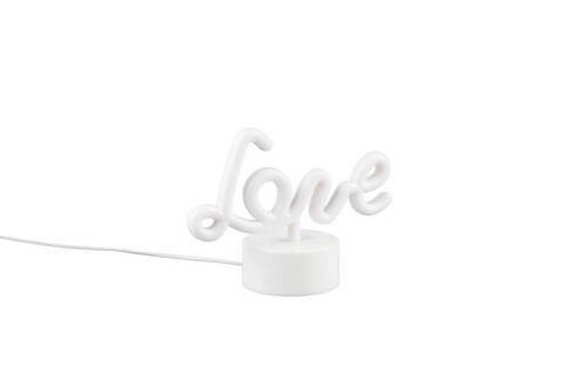 LED SVJETILJKA STOLNA Amor  - bijela/crvena, Trend, plastika (19,5/8,5/14cm)