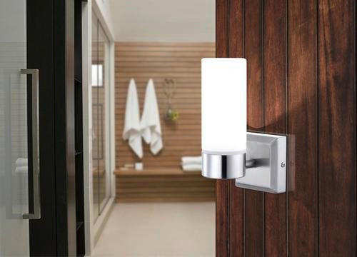 STENSKA SVETILKA  Space 40 W///230 V/E14 - opal, Basics, kovina/steklo (8/11/18,5cm) - Globo