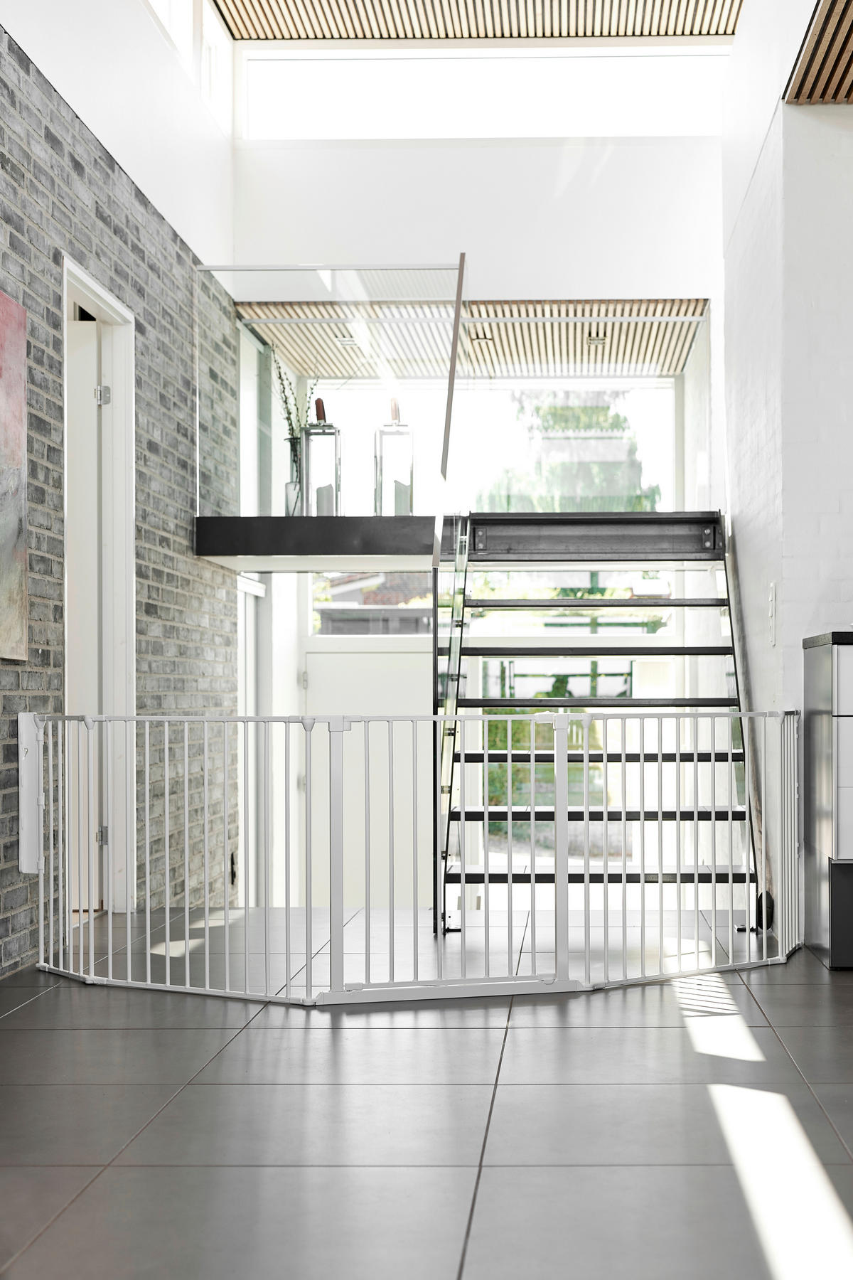 KAMINSCHUTZGITTER - Weiß, Basics, Kunststoff/Metall (278/70,5cm) - Baby Dan