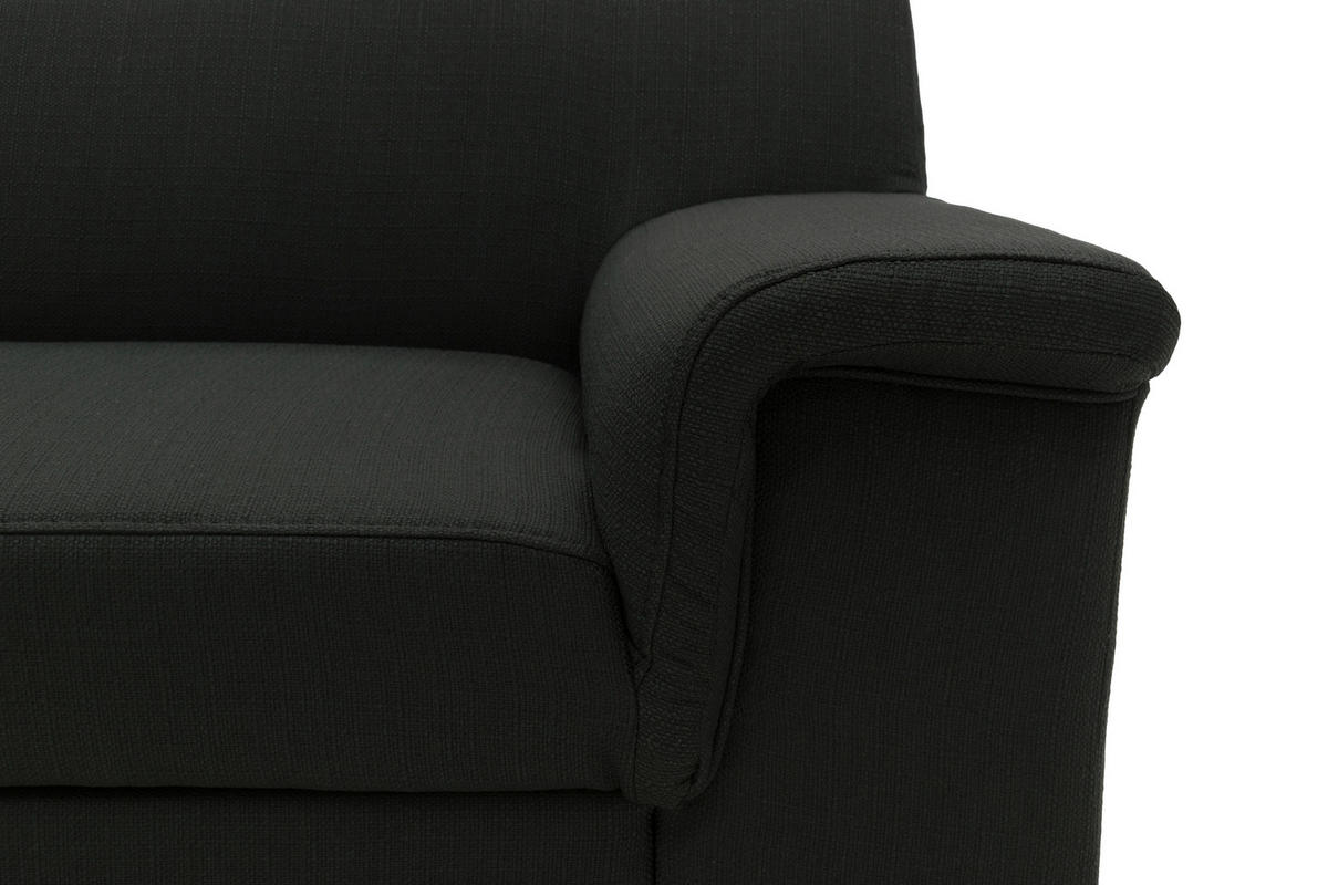 CloseUp von MID.YOU ECKSOFA Schwarz Webstoff.
