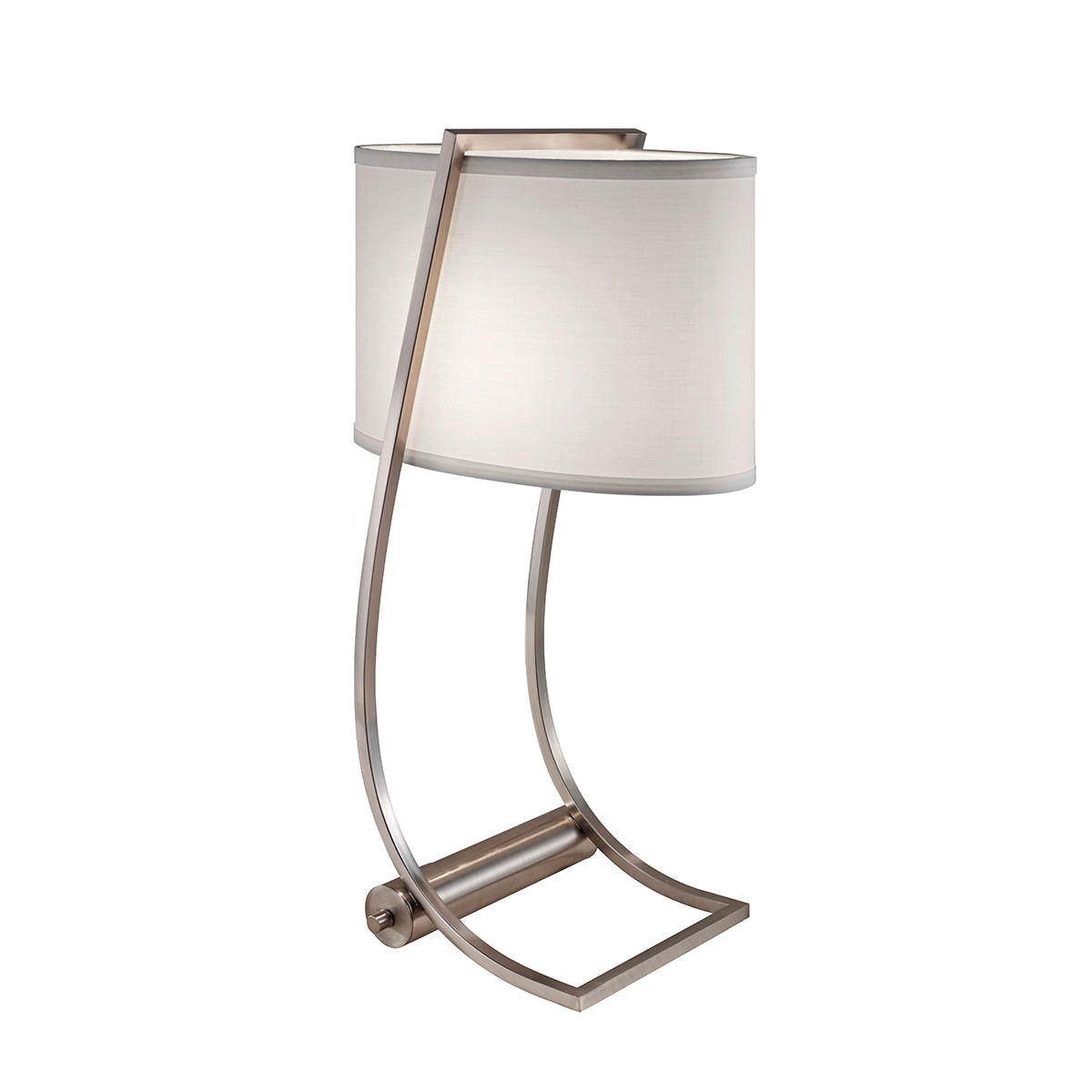 TISCHLEUCHTE Lex 62.2/21.9/35.6 cm  - Silberfarben, KONVENTIONELL, Metall (62.2/21.9/35.6cm) - Elstead Lighting