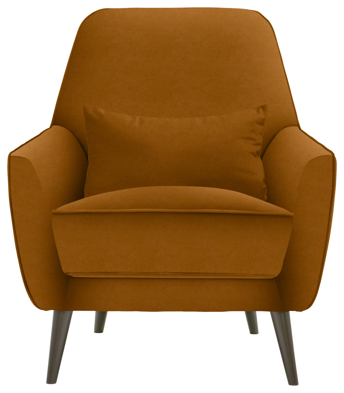 SESSEL in Mikrofaser Gelb  - Gelb/Schwarz, Modern, Holz/Textil (77/86/80cm) - Carryhome