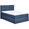 BOXSPRINGBETT 140/200 cm  in Dunkelblau  - Schwarz/Dunkelblau, KONVENTIONELL, Textil (140/200cm) - Carryhome