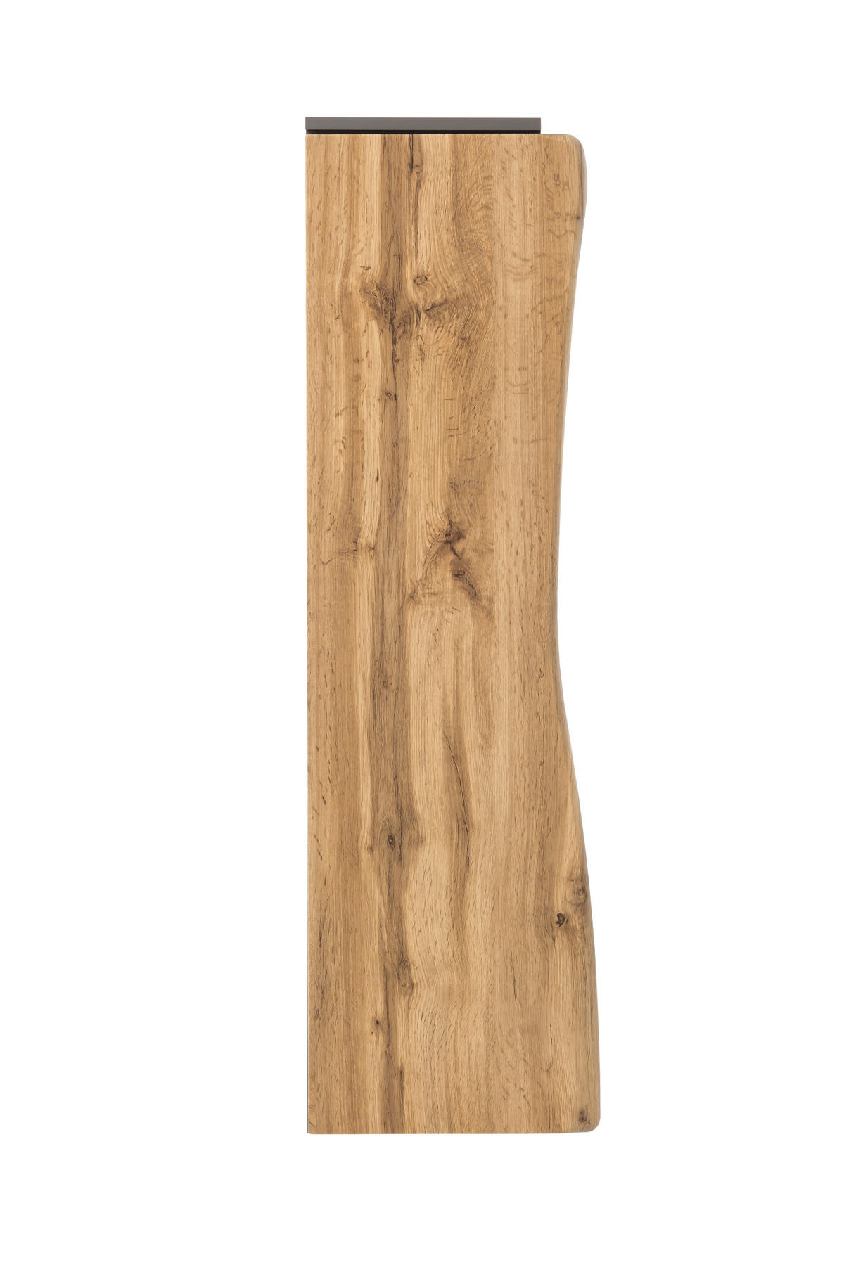 MIDISCHRANK 30/130/35 cm  - Eiche Wotan/Silberfarben, Natur, Holzwerkstoff/Kunststoff (30/130/35cm) - Xora