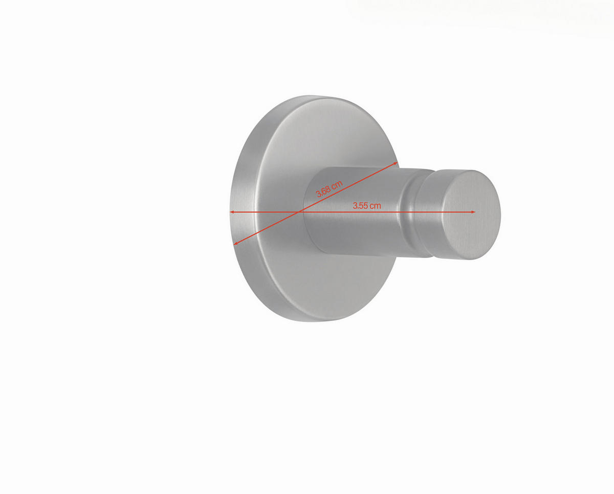 HANDTUCHHAKEN - Graphitfarben, Basics, Metall (3,68/3,68/3,55cm) - Tesa