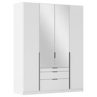 DREHTÜRENSCHRANK in Weiss  - Weiss/Grau, Modern, Holzwerkstoff/Metall (181/229/54cm) - Rauch Möbel