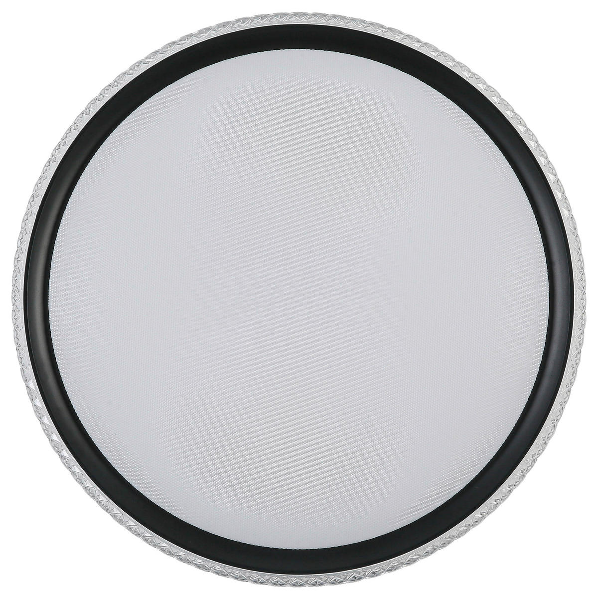 DECKENLEUCHTE  40/6 cm    - Transparent/Schwarz, Trend, Kunststoff/Metall (40/6cm) - Novel