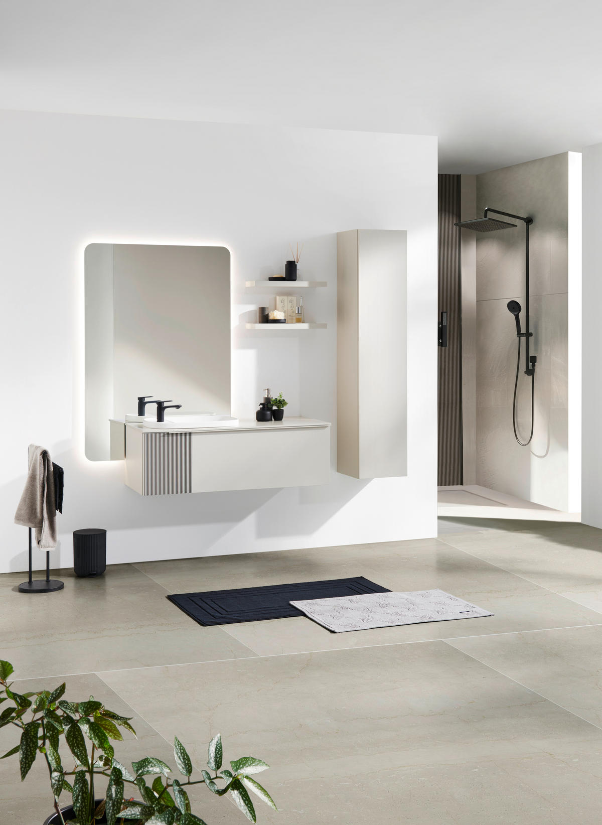 BADEZIMMER  in 120 cm  - Naturfarben, Design, Glas/Holzwerkstoff (120cm) - Dieter Knoll
