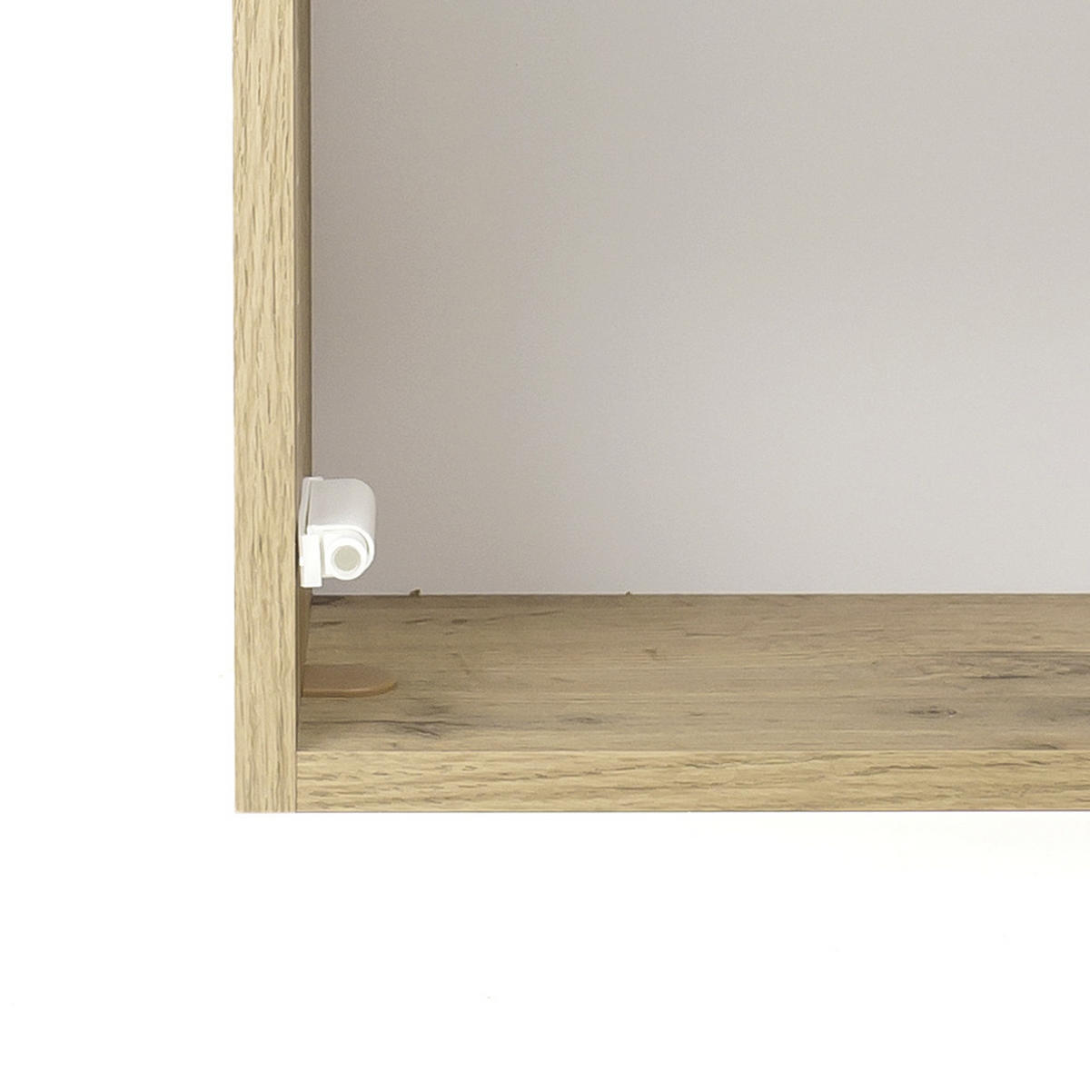 BADEZIMMER  in 160 cm  - Weiss/Eichefarben, Konventionell, Glas/Holzwerkstoff (160cm) - Held