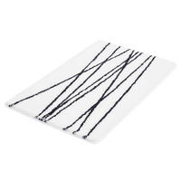 PROSTIRKA ZA KUPATILO  crna, bela 60/100 cm  - bela/crna, Osnovno, plastika (60/100cm) - Kleine Wolke