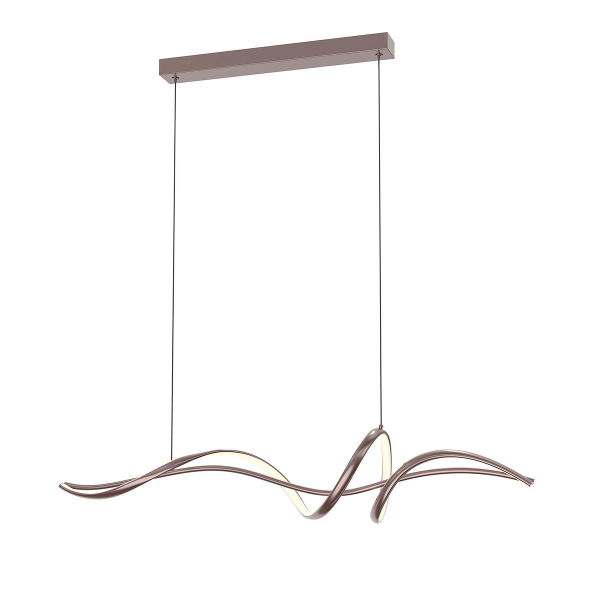 LED SVJETILJKA VISEĆA    120/22/145 cm    5105 KELLY  - smeđa, Design, metal (120/22/145cm)