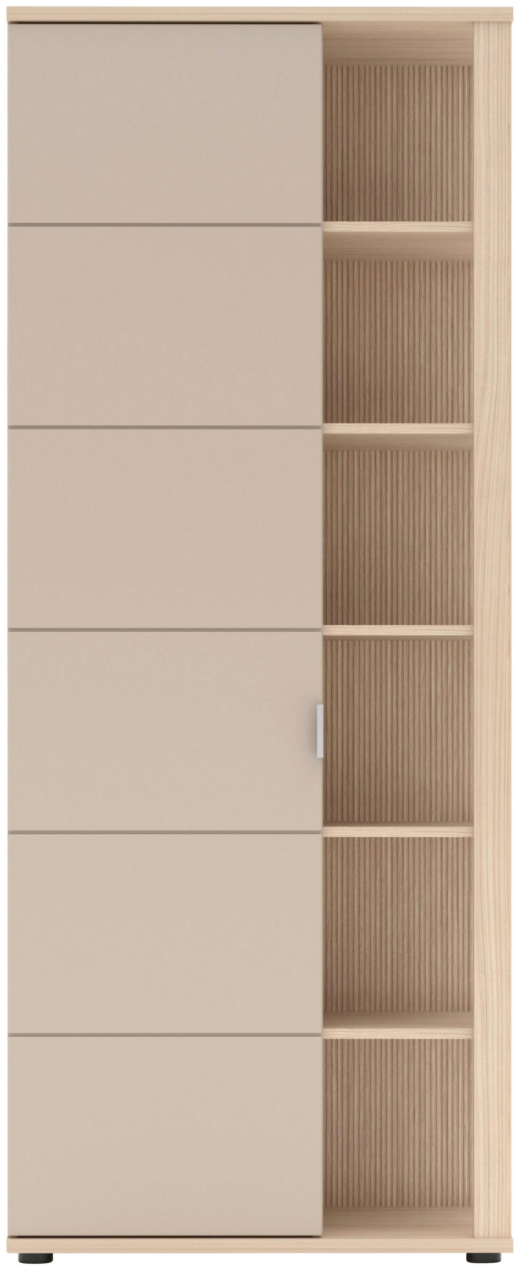 GARDEROBE 6-teilig  in 280/199/38 cm  - Kaschmir/Eichefarben, Design, Holzwerkstoff (280/199/38cm) - Stylife