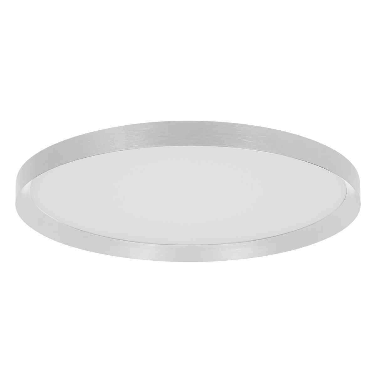 DECKENLEUCHTE Ringlede 40/7 cm   - Edelstahlfarben, Basics, Kunststoff/Metall (40/7cm)