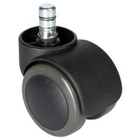 DREHSTUHLROLLE 5-teilig  - Schwarz, Basics, Kunststoff/Metall (5,1/6/5cm) - MID.YOU