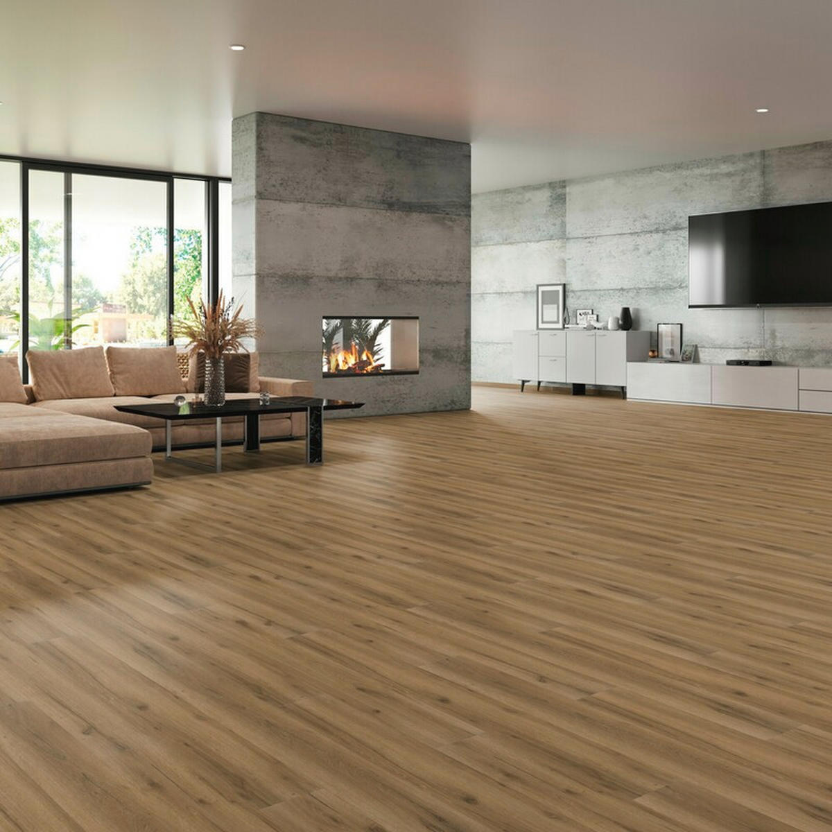 VINYLBODEN Novo Eiche Finca 100001901  per  m² - Eichefarben, Basics, Holzwerkstoff (120,5/21/0,98cm) - Tilo