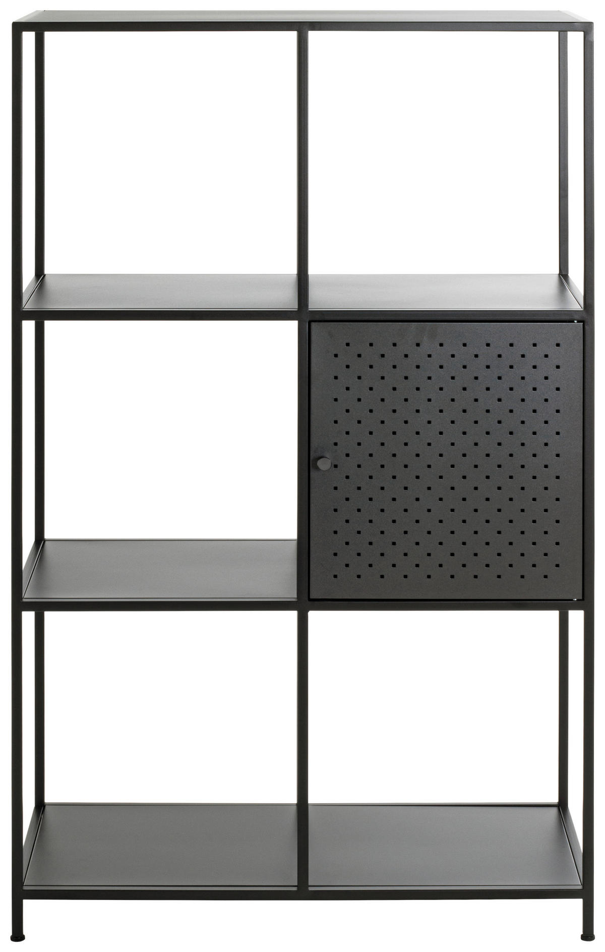 REGAL Schwarz  - Schwarz, Design, Metall (80/134/37cm)
