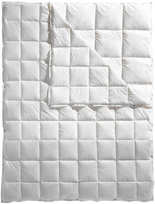 KASSETTENDUVET 160/210 cm INTERLAKEN  - Weiss, Basics, Naturmaterialien/Textil (160/210cm) - Billerbeck