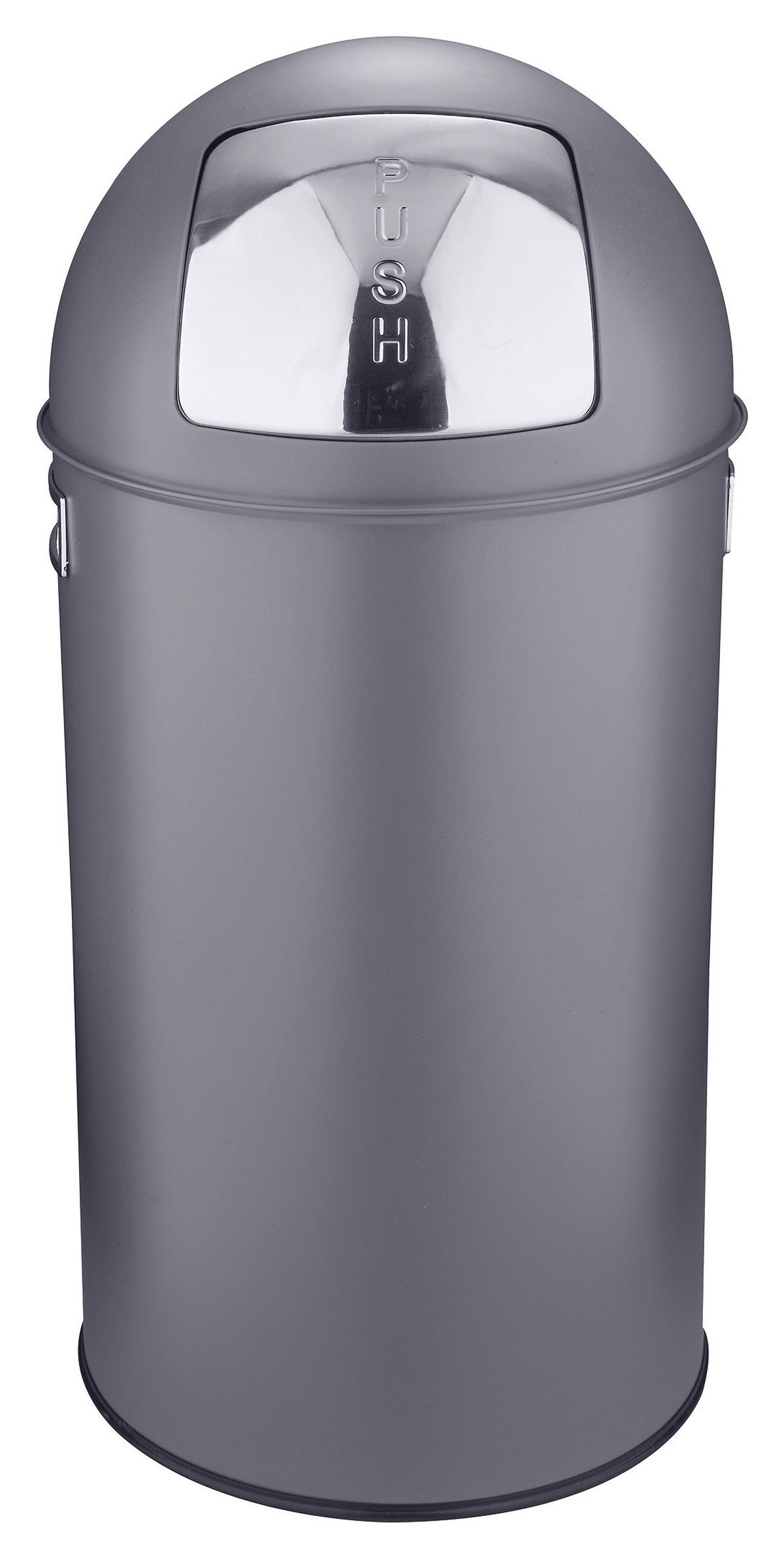 ABFALLEIMER 50 L  - Grau, KONVENTIONELL, Metall (34/74cm) - P & B