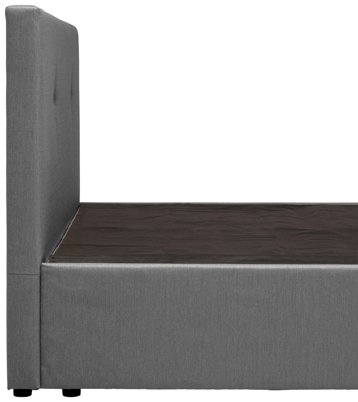 BOXBETT 120/200 cm  in Grau  - Schwarz/Grau, KONVENTIONELL, Holz/Holzwerkstoff (120/200cm) - P & B