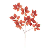 DEKOZWEIG - Rot/Braun, LIFESTYLE, Kunststoff/Textil (90cm)