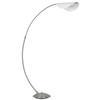 LED-STEHLEUCHTE ROBLES 124/35/182 cm   - Schwarz/Weiß, Design, Kunststoff/Metall (124/35/182cm) - Globo