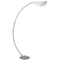 LED-STEHLEUCHTE ROBLES 124/35/182 cm   - Schwarz/Weiß, Design, Kunststoff/Metall (124/35/182cm) - Globo