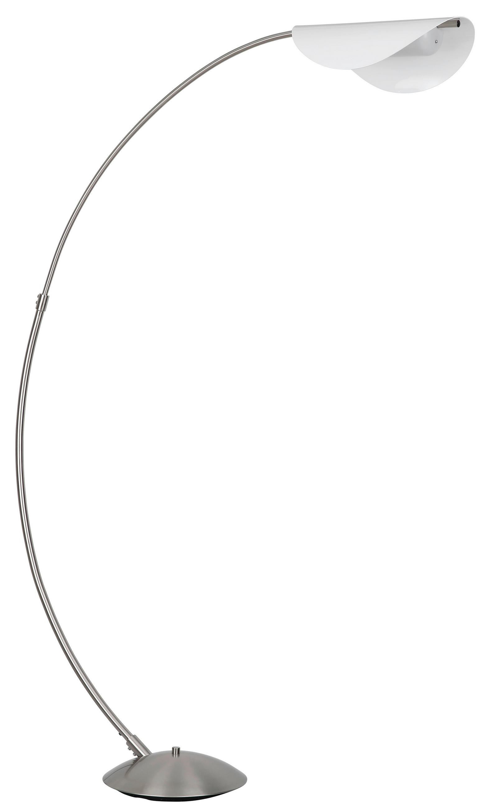 Globo Led-Stehleuchte Robles Schwarz, Nickel 35x182x124 cm