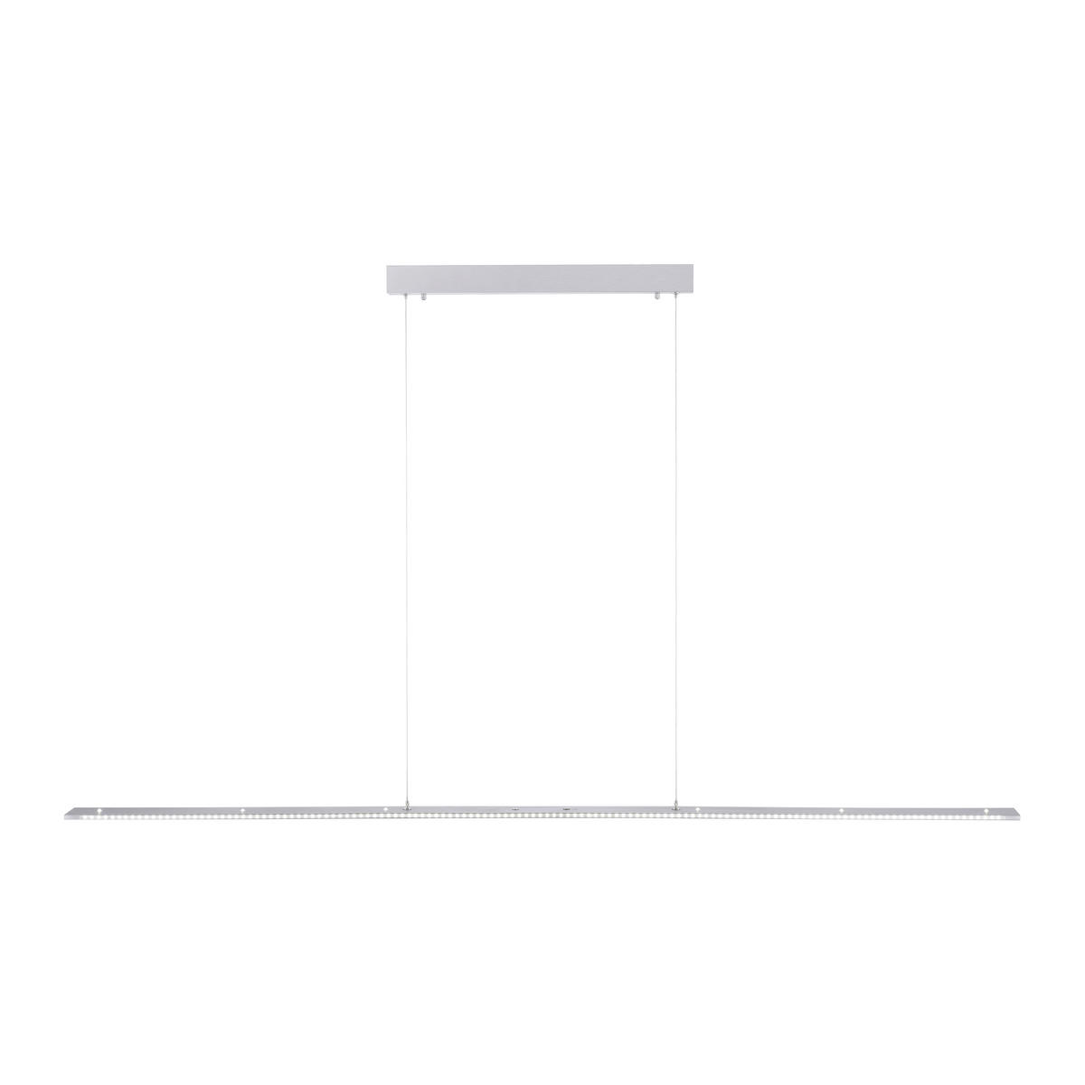 LED-HÄNGELEUCHTE PURE-COSMO 140/8/200 cm   - Alufarben, Design, Kunststoff/Metall (140/8/200cm)