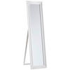 STANDSPIEGEL DARIO - Weiß Hochglanz/Weiß, LIFESTYLE, Glas/Holz (44/168/5cm) - Carryhome
