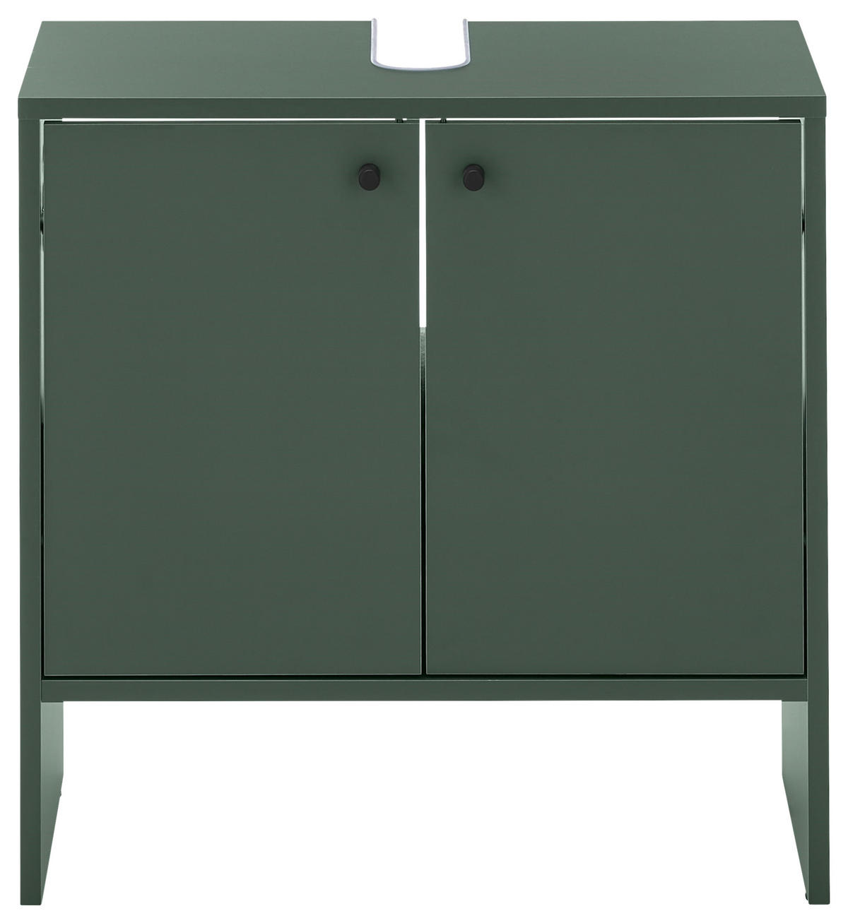 WASCHBECKENUNTERSCHRANK 60/60/35 cm  - Schwarz/Olivgrün, MODERN, Holzwerkstoff/Kunststoff (60/60/35cm) - MID.YOU