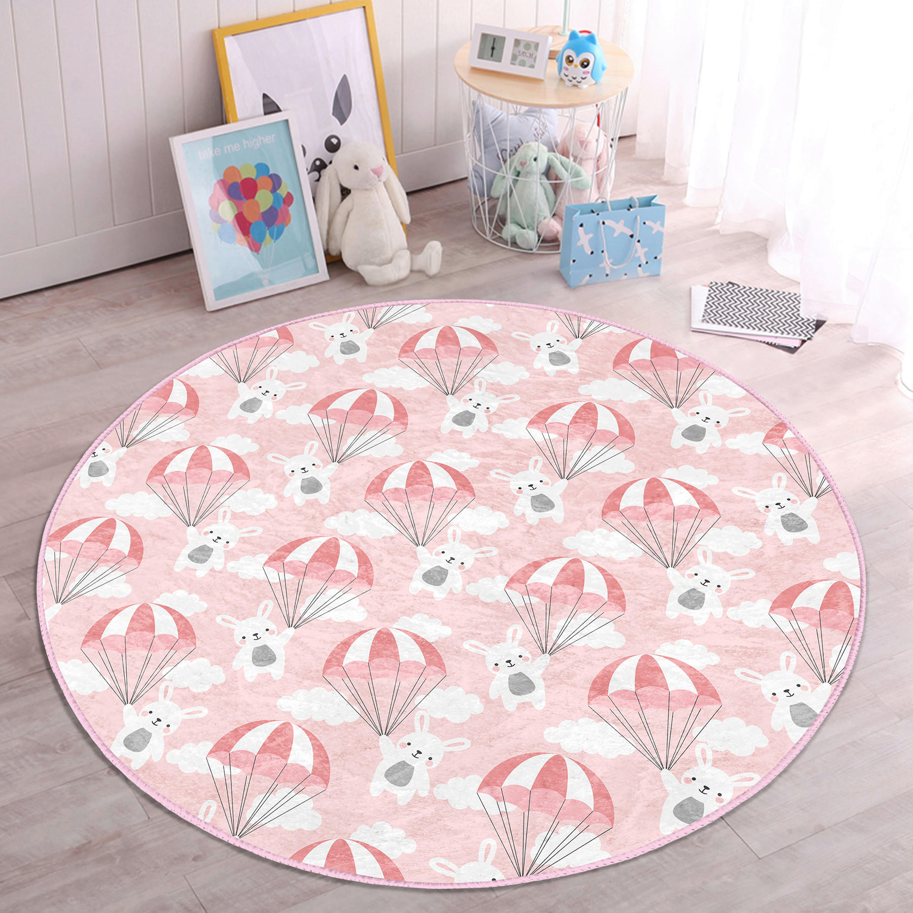 KINDERTEPPICH  Wohnzimmer 150/150 cm Multicolor rund  - Multicolor, Basics, Textil (150/150cm)