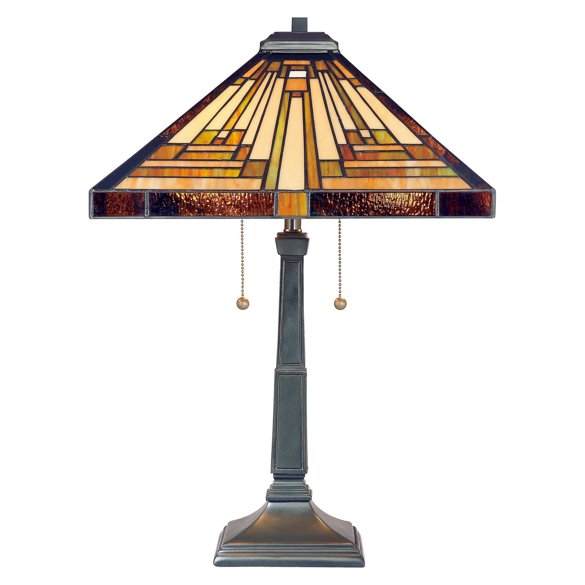 TISCHLEUCHTE 40.6/58.4/40.6 cm   - Bronzefarben, KONVENTIONELL, Glas/Metall (40.6/58.4/40.6cm) - Elstead Lighting