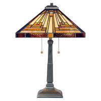 TISCHLEUCHTE 40.6/58.4/40.6 cm   - Bronzefarben, KONVENTIONELL, Glas/Metall (40.6/58.4/40.6cm) - Elstead Lighting