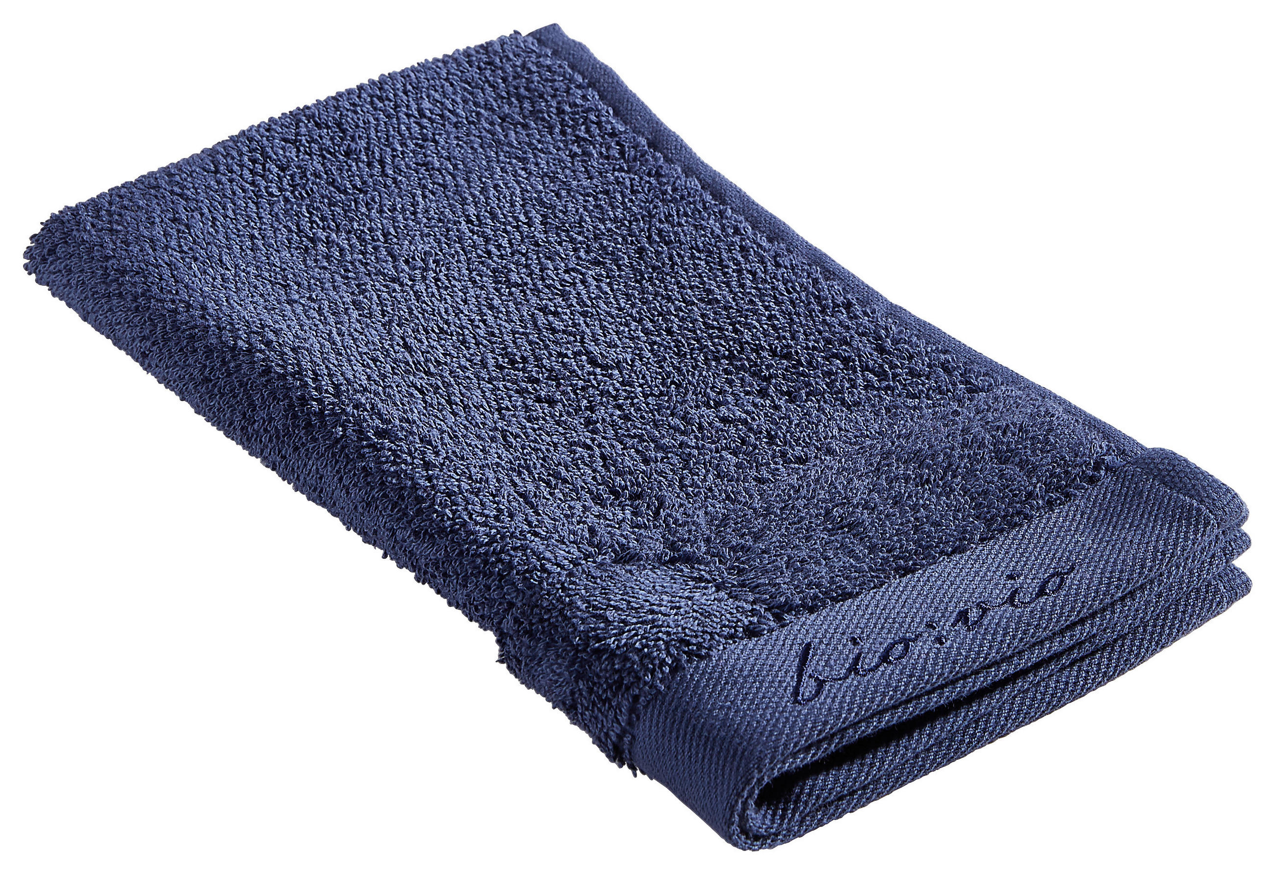 RUČNÍK PRO HOSTY, 30/50 cm, tmavě modrá - tmavě modrá, Natur, textil (30/50cm) - Bio:Vio