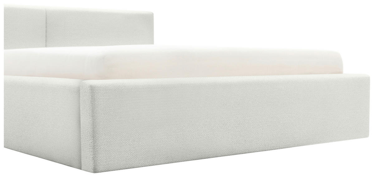 POLSTERBETT Weiß 140/200 cm  - Weiß, Basics, Textil (140/200cm) - Boxxx
