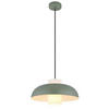 HÄNGELEUCHTE 38/120 cm  - Weiß/Grün, Trend, Glas/Textil (38/120cm) - Globo