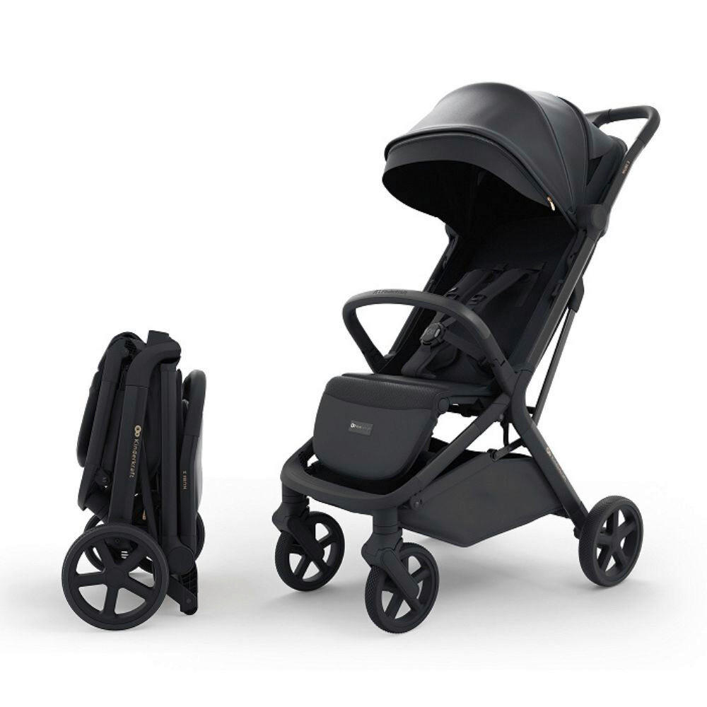 DJEČJA KOLICA  NUBI 3  - crna, Basics, metal/tekstil (68,5/53/106,5cm) - Kinderkraft