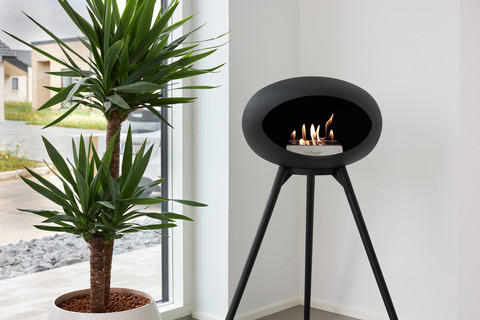 LE FEU DOME KAMIN NA ETANOL - crna, Basics, metal (59/68/106cm)