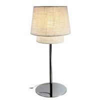 BORDSLAMPA 21,5/47,5 cm   - beige/kromfärg, Klassisk, metall/textil (21,5/47,5cm) - Best Price