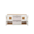 SIDEBOARD 180/92/44 cm  - Eiche Bianco/Anthrazit, Design, Glas/Holz (180/92/44cm) - Novel