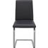 SCHWINGSTUHL Lederlook Schwarz - Silberfarben/Schwarz, Design, Textil/Metall (42/91/53cm) - Carryhome