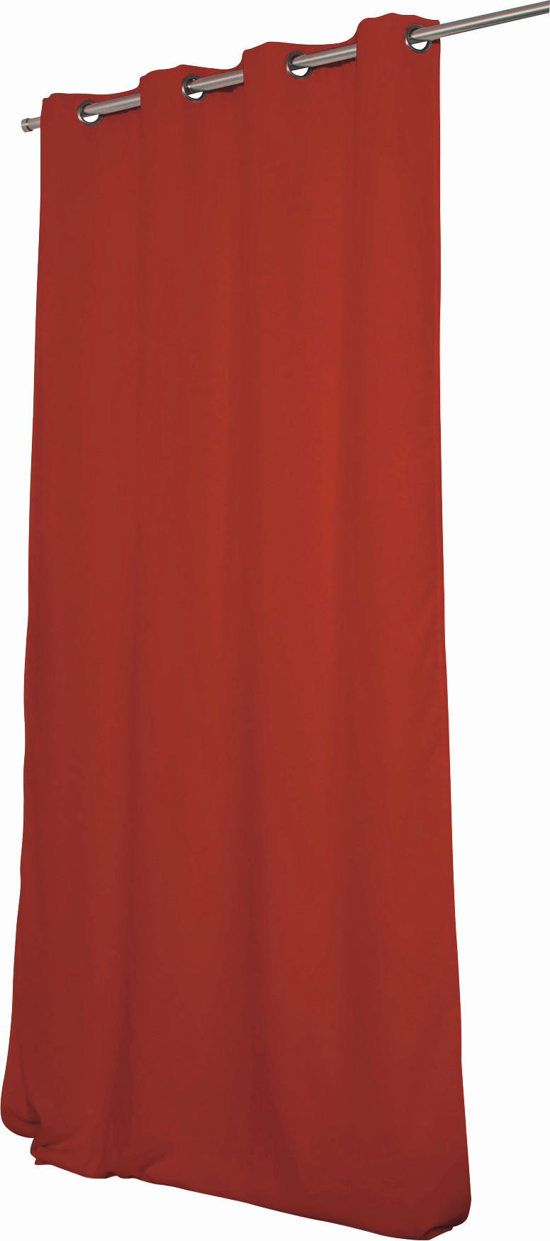WÄRMESCHUTZVORHANG Verdunkelung  - Rot, Design, Textil (145/260cm)